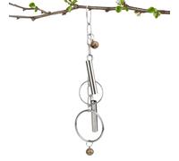 Bird Cage Toys - Stainless Steel Hanging Bell Toy for Large Parrots