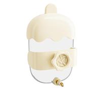 Bird Cage Waterer, Parrots Water Drinker, 6.3x3.94x2.36 inches, Drip-Proof Pet Hydration, ABS Pet Durable, 360ml Capacity, Beige Green Colors, Suitable for Parakeet Finches Canary