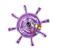 Bird Cage Wheel Toy - Rotating Chew Interactive Exercise Tool, Vibrant Parrot Stimulation Accessory, Mental Physical Enrichment Activity Equipment | Small Medium Parakeet Conure Lorikeet Compan