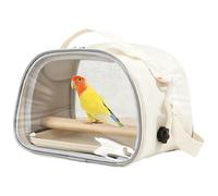 Bird Carrier - 23x15x16cm, Lightweight Travel Cage with Large Space | Transparent Bubble Mesh Window For Portable Pet Transport | Small Animal Carrier | For Parrots Birds Reptiles Outdoor Travel