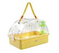 Bird Carrier - Food And Water Feeder Bathing Tub With Drawer-Type Bird Cage | Panoramic Portable Cage With Feeding Bath Tub And High-transparency Drawer For Parrots Reptile Tortoise Bunny Picnic Walking