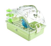 Bird Carrier - Food And Water Feeder Bathing Tub With Drawer-Type Bird Cage | Panoramic Portable Cage With Feeding Bath Tub And High-transparency Drawer For Parrots Reptile Tortoise Bunny Picnic Walking
