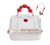 Bird Carrier - Transparent Bag, 1 Pack Clear for Outing Walk, Ventilated Knapsack with Perch Stand, Pet Supplies, Vision Crate for Parakeets, Cockatiels and Budgies