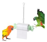 Bird Chew Toy - Interactive Rolling Paper Shredding Accessory With Chain | Engaging Rolling Paper - 11.5x5cm Interactive Shredding Toy | Designed With Chain To Keep Small Birds Entertained For Hours