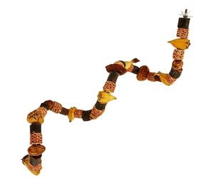 Bird Chew Toy - Natural Wooden Corn COB, Wood Mango Decorative Perch