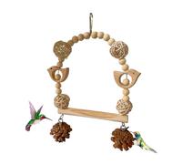 Bird Chew Toys | Chewing Swing Perch Cage Accessoriess - Natural Climbing Bird Cage Toyss,for Lovebirds African Grey Cockatoos Finches Cockatiels Mynah Macaws