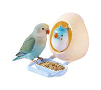 Bird Chewing Set - Chewable Eggshell Interactive Toy, Cage Accessories with Safe Materials, Activity Toys for Conure Chicken Indoor, Window Hammock Outdoor, Garden Yard for Pet Enrichment