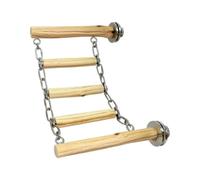 Bird Climbing Ladder Safe Wood Chewable Bite-Resistant Pet Perch