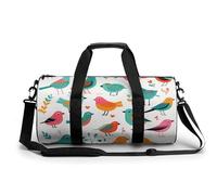 Bird Clip Art Sac de sport fourre-tout léger pour homme et femme Blanc 45 cm/22,9 cm/22,9 cm, blanc, 17.7in/9in/9in