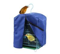 Bird Cover For Cage - Polyester 32x33x45cm 100g Breathable Windproof Zippered Warm Cover | Parrot Parakeet Cage Dust Protection | Suitable For Lovebirds Budgies Finches Macaw