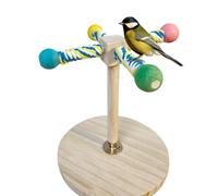 Bird Debout Branche Bois - Perroquet de Table Perroquet, Aire de Jeux Interactive Branches Grimpantes, Gymnastique Activité à Mâcher en Bois Naturel | Aire de Jeux Captivante Pour Petits Oiseaux