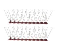 Bird Deterrent Spikes Stainless Steel Humane Pigeon R epellent for Fence Roof Window Mailbox Durable All Climate Design to Prevent Roosting Climbing (SK430 (2+2))