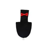 Bird Diaper, Couche for Perroquet avec nœud Papillon, Combinaison de vol Mignonne for Conure à Joues Vertes, Perruche, Pigeon, Animal de Compagnie(Black,M)