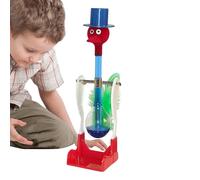 Bird Duck Desk Toy - Glass 7.09 Inches | Funny Non Stop Drinking Bird Desk Toy | Liquid Drinking Glass | STEM Experiment For Kids Children Desktop Decoration And Science Learning