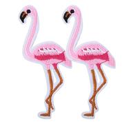 Bird Embroidery Applique Patches 2pcs | Iron On & Sew On Fabric Repair/Clothing Decoration/DIY Crafts | 5 Styles 3-10cm Flaw Cover (Bird)