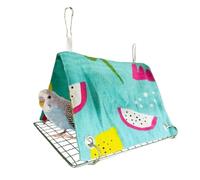 Bird Enrichment Bed - Hamac triangulaire - Nid de perche souple ventilé - Respect des conures léger - Habitat sûr et confortable pour cockatie