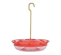 Bird Feeder, 7.7in Square Tray Hanging Bird Water Feeder (Rouge)