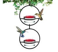 Bird Feeder - Bird Feeding Station | 2 x Leak-Proof Hangable Circular Bee-Proof Feeding Supplies For Hummingbirds, Easy To Clean Outdoor Feeder For Garden, No messs Cleaning