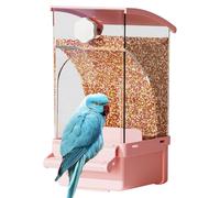 Bird Feeder, Bird Food Dispenser, 7.9x3.35x4.33 inches Cage Accessories with Easy Mount Design, Pet Supplies for Cage, Cockatiel, Parrot, Cockatoo, Canary, Parakeet, Conure Feeding