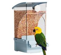 Bird Feeder, Bird Food Dispenser, 7.9x3.35x4.33 inches Cage Accessories with Easy Mount Design, Pet Supplies for Cage, Cockatiel, Parrot, Cockatoo, Canary, Parakeet, Conure Feeding