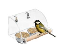 Bird Feeder Cage, Clear Water Feeder, Parakeet Food Container, Parrot Feeding Accessories, Interactive Dish for Parakeets, Cockatiels, Bird Pound Supplies