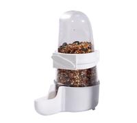 Bird Feeder, Cage Feeder, Automatic Drinker, Clear Design Easy Refill, Leakproof Abs Material, Indoor Bird Cage Use, 4.72x3.54 inches 6.69x3.54 inches Transparent 1 Piece