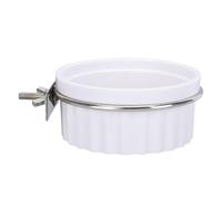 Bird Feeder for Cage, Water Food Dispenser Bowl, Design, Transparent Container, Pet Supplies, Ideal for Parakeet Cockatiel Use Daily Feeding in Aviary, 13x10x4.5cm