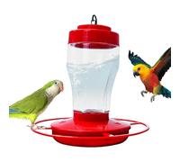Bird Feeder for Outdoors - Clear PP 14.5x14.5x15cm | Hangable Hummingbird Wild Feeding Station with Ports | Food Dispenser Feeder for Garden Balcony Patio Outdoor Use