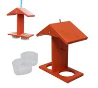 Bird Feeder, Garden Feeding Station, Weather Resistant Oriole Feeders, Double Cup Design on Outdoor Use, Sturdy Hanging Feeder, for Patio, Deck, Balcony and Porch