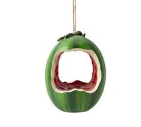 Bird Feeder - Hangable Large Fruit Shaped Semi Enclosed Food Storage, 1 Piece Bird Feeder Squirrel Proof for Garden Window House Deck Yard Backyard Ground Outdoor