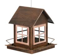 Bird Feeder House - 18.5x14.5x23cm Outdoors Bird Feeders, Large Capacity Hangable Birdwatching Feeding Station | Birds House Feeders For Outdoors For Yard Backyard Balcony Patio Deck Gazebo Tree Fence