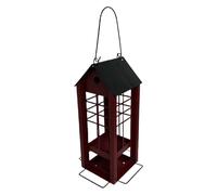 Bird Feeder House, Outdoor Garden Feeder, Squirrel Proof Design, Weatherproof Bird Station, Retro Hanging Dish, Hummingbird Finch Sparrow, Patio Balcony Park Tree Decor Wildlife 43x32x20cm
