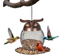 Bird Feeder - Iron, Long-Lasting Material, Outdoor Bird Feeder, Cute Vintage Design | Garden Decor, Finch Feeders For Finch, Bluebird, Sparrow, Birding, Feeding, Yard, Deck, Porch