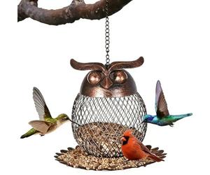 Bird Feeder - Iron, Long-Lasting Material, Outdoor Bird Feeder, Cute Vintage Design | Garden Decor, Finch Feeders for Finch, Bluebird, Sparrow, Birding, Feeding, Yard, Deck, Porch