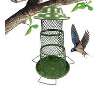 Bird Feeder - Outdoor Feeder | Wild Bird Feeder | 3-Layer House Bird Feeder, Large Capacity 360 Degree Feeding Bird Feeders, Bird Feeder House, Metal Bird Feeder For Garden Yard - Bird Feeder Station