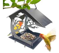 Bird Feeder Outdoor - Maison robuste résistante aux écureuils, grande capacité | Station d'alimentation sauvage lourde avec design suspendu facile pour parc de jardin pour parc de jardin Utilisez