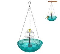 Bird Feeder Outdoors, Garden Bird Bath, Balcony Bird Feeder, Outdoor Bird Fountain, Backyard Bird Bath, Decorative Bird Feeder, Easy-to-Clean Birdbath Bowl with Fountain for Garden