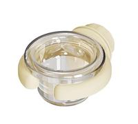 Bird Feeder Plastic Bird Water Bowl Cup Cage Accessories Suitable for Parrots, Parakeets, Tiger Skin Parrots, and Cockatoos (White Round)