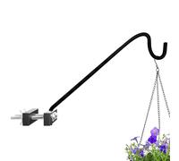 Bird Feeder Pole - Deck Railing Hanging Hook, 17-inch Rotating Balcony Hook for Bird Feeders, Plants, Lanterns, Wind Chimes | Space-Saving Outdoor Decor for Deck, Fence, Balcony, Yard, Porch, Patio