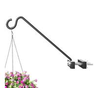 Bird Feeder Pole, Outdoor Plant Hook, Space-Saving Feeder Hanger, Durable Metal Design, Easy Mount, Deck, Fence, Balcony, Yard, Porch, Patio Decoration More