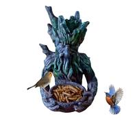 Bird Feeder - Sculptural Bird Feeding Station Garden Art | Sparrow Feeding Station For Outdoor Wild Birds | Decorative Garden Accessory For Backyard, Patio, Yard, Porch, And Lawn | Durable Hanging Des