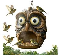 Bird Feeder Statue - Resin Tree Face Feeder | Hanging Garden Decor | Resin Construction, Tree Face Design, Built-in Hanging Hook, Suitable For Gardens Patios And Balconies