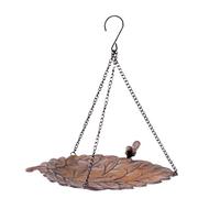 Bird Feeder Tray, Hanging Water Bowl, Garden Feeding Dish, Chain Suspended Basin, for Backyard Tree Yard Lawn Patio Outdoor Bird Bath Hummingbird Feeding Wildlife Decoration 30x29x3cm