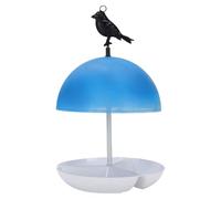Bird Feeder Tray, Mushroom Shaped Bird Feeder Tray Platform Feeders for Birds Outdoor Rainproof Dome Top with Sturdy User Friendly Design for Outdoor Garden Backyard