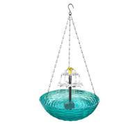 Bird Feeder Water Fountain, Outdoor Bird Bath with Water Circulation Feature, Decorative Garden Birdbath Bowl for Balcony Backyard Patio to Enhance Yard Ambience 23.5x50cm