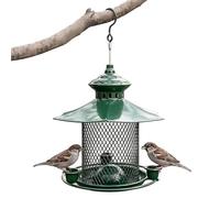 Bird Feeder - Weatherproof Vintage Hanging Feeder, Detachable Design with Hook, Outdoor Feeding Station for Hummingbird Chickadee Finch, Garden Yard Patio Porch Pathway Decoration | Durable Wildlife