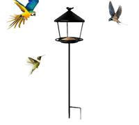 Bird Feeder - Weatherproof Wild Feeding Station | Free Standing Bird Feeder - Outdoor Seed Dispenser for Garden Patio Courtyard Yard Lawn Wildlife Birds Feeding Decor