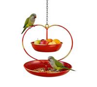Bird Feeders - Decorative Double Layer Heart, Garden Decor Water Tray Outdoor | Double Layer Heart-Shaped Feeder with Bird Bath Tray, for Yard Patio Lawn Porch Tree Window Fence Balcony Deck