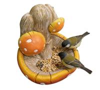 Bird Feeders for Outside,Mushroom Shape Hangable Finch | Bird Feeder - Hangable Mushroom Shape Feeding Tray Water Station Finch for Garden Tree Park Outdoor Decoration