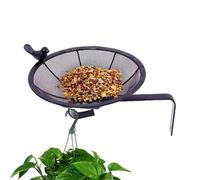 Bird Feeders For Outside - Rust Resistant Metal Mesh Tray, Heavy Duty Wall Mount Bracket, Weatherproof Garden Feeding Station, Secure Fence Hanging Solution, Durable Outdoor Seed Holder | For Wild Bir